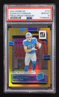 Aidan Hutchinson 2022 Panini Donruss Press Proof Premium Rated Rookie #313 RC (PSA 10) at PristineAuction.com