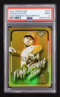 Shohei Ohtani 2022 Topps Fire Flame Throwers Gold Minted #FT-8 (PSA 9) at PristineAuction.com