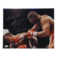 Riddick Bowe Signed 11x14 Photo Inscribed "Hall of Fame" (JSA) at PristineAuction.com