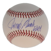 Johnny Bench Signed OML Baseball Inscribed "68 ROY" (Beckett) at PristineAuction.com