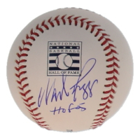 Wade Boggs Signed OML Hall of Fame Logo Baseball Inscribed "HOF 05" (JSA) at PristineAuction.com