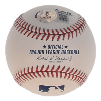 Jim Palmer Signed OML Baseball Inscribed "73, 75, 76 AL Cy" (Beckett) at PristineAuction.com Jim Palmer Signed OML Baseball Inscribed "73, 75, 76 AL Cy" (Beckett) at PristineAuction.com