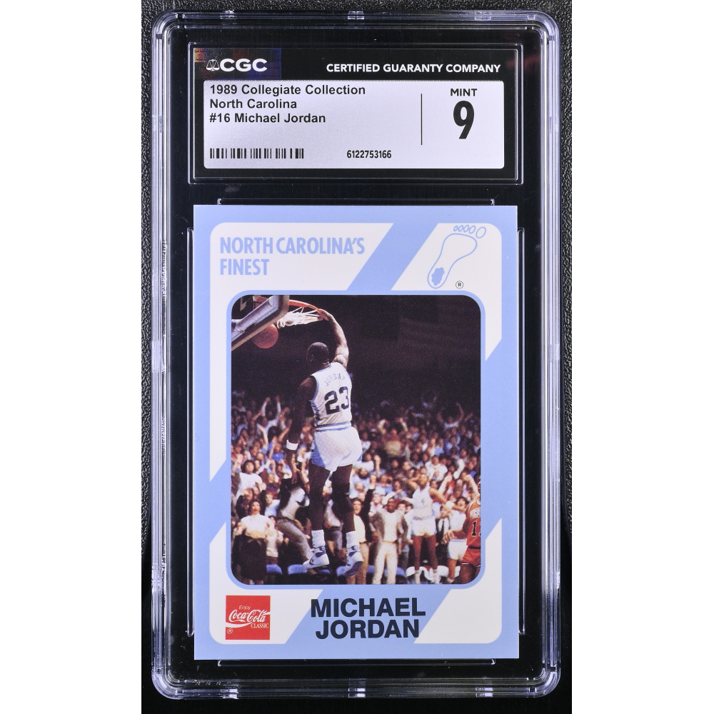 Michael Jordan 1989 Collegiate Collection North Carolina #16 (CGC 9) at PristineAuction.com