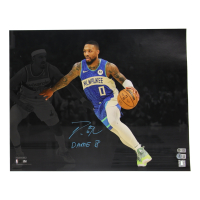Damian Lillard Signed Bucks 16x20 Photo Inscribed "Dame" (Lillard & Beckett) at PristineAuction.com