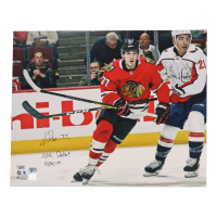 Kirby Dach Signed Blackhawks 16x20 Photo Inscribed "NHL Debut 10/20/19" (Fanatics) at PristineAuction.com
