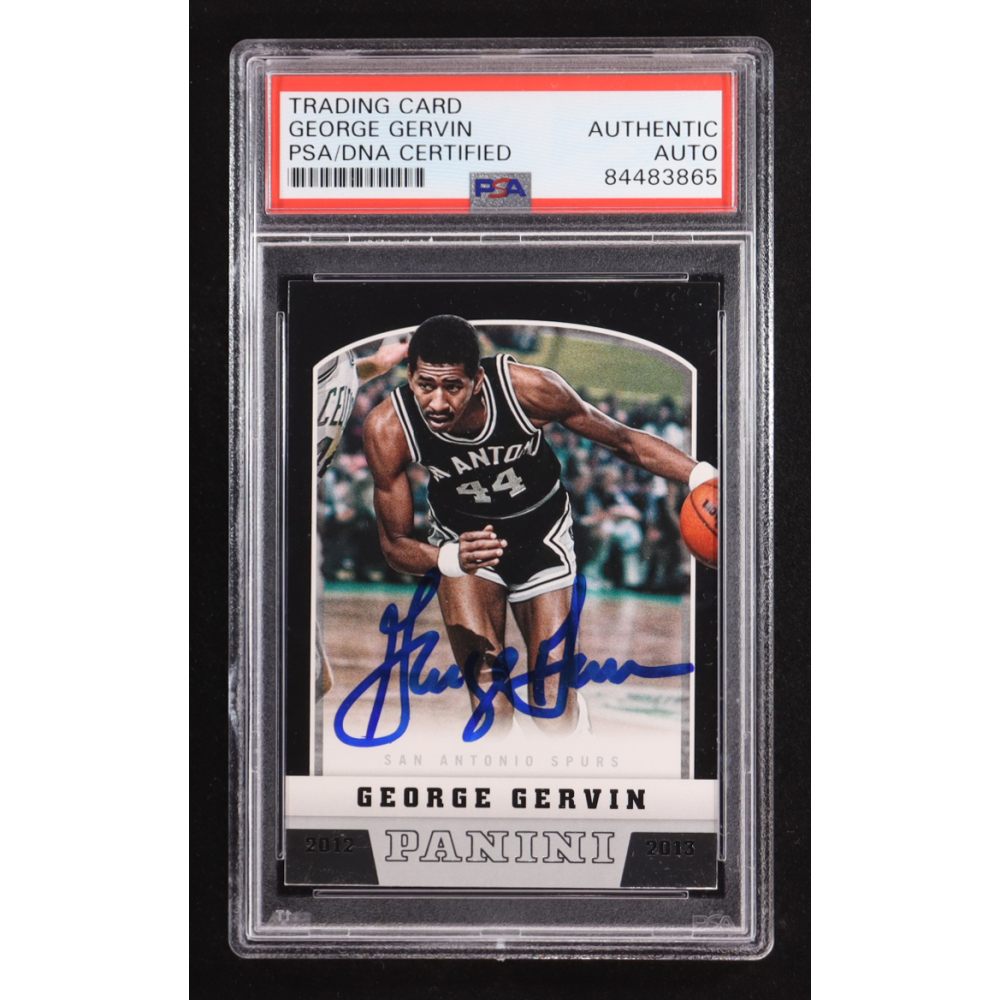 George Gervin Signed 2012-13 Panini #185 (PSA) | Pristine Auction