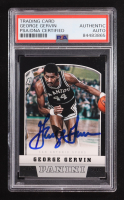 George Gervin Signed 2012-13 Panini #185 (PSA) at PristineAuction.com