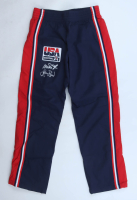 Larry Bird & Magic Johnson Signed 1992 Team USA Mitchell & Ness Authentic Warm-Up Pants (PSA & Beckett) at PristineAuction.com
