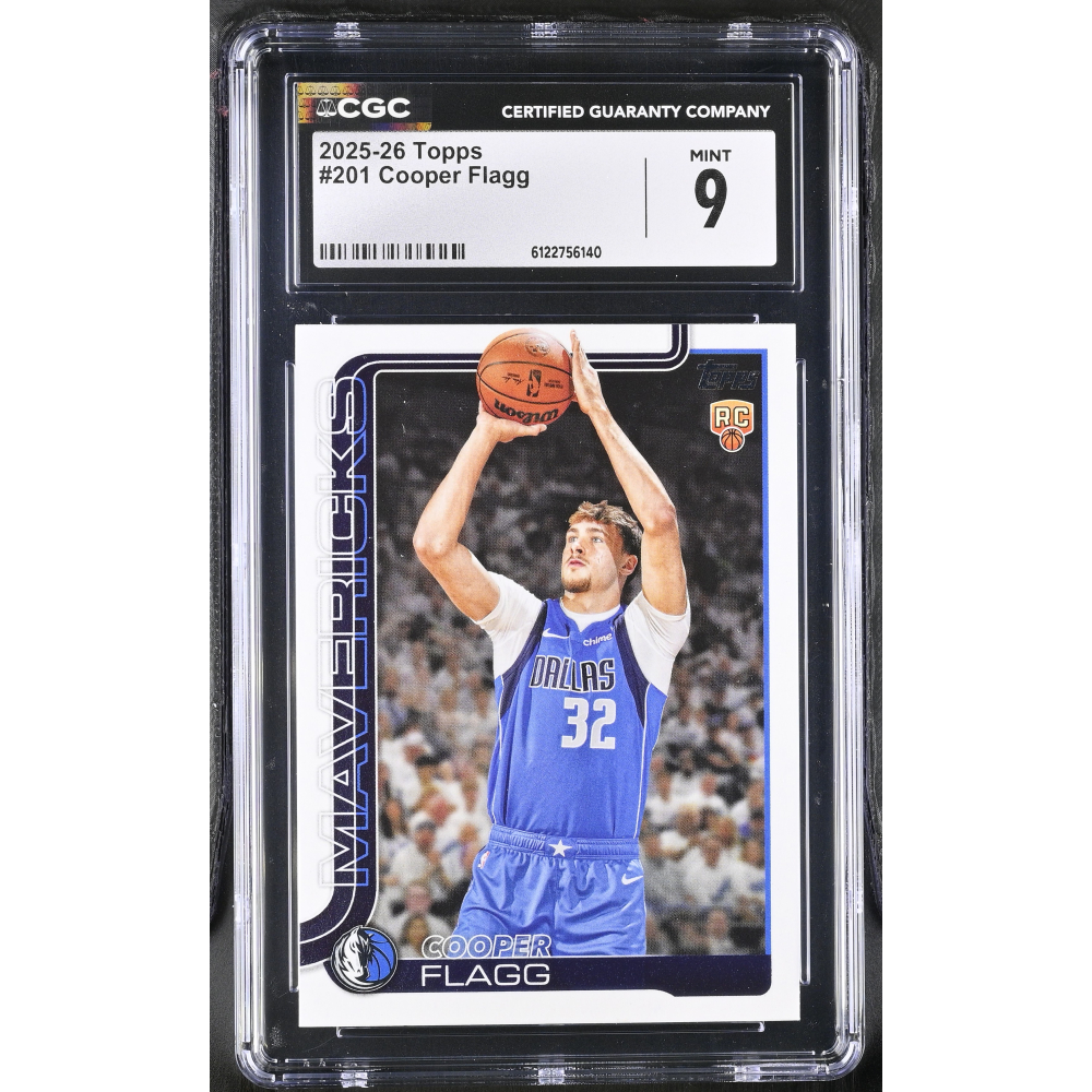 Cooper Flagg 2025-26 Topps #201 RC (CGC 9) at PristineAuction.com