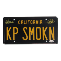 Cheech Marin & Tommy Chong Signed "Cheech & Chong's Last Movie" License Plate (JSA) at PristineAuction.com