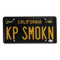 Cheech Marin & Tommy Chong Signed "Cheech & Chong's Last Movie" License Plate (JSA) at PristineAuction.com