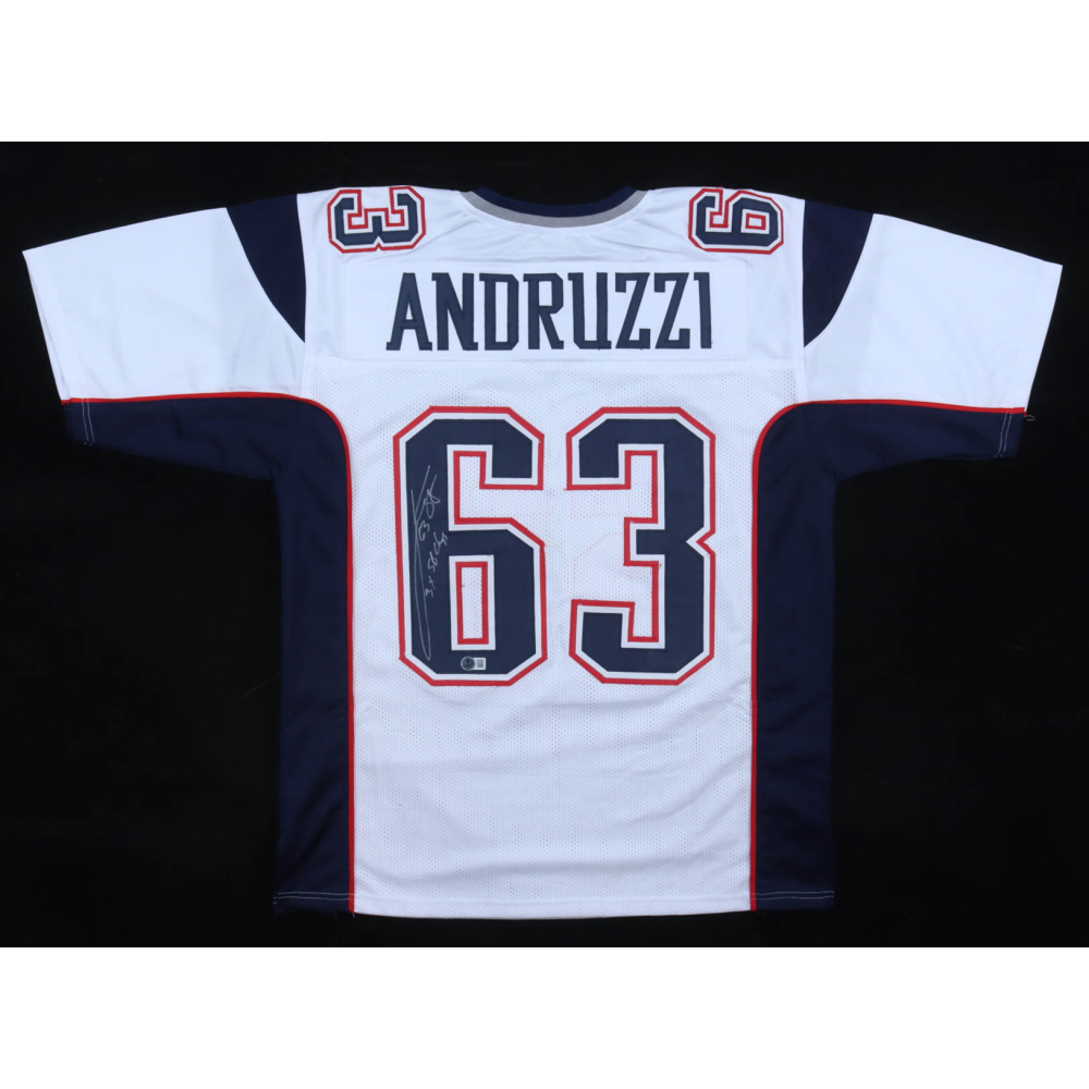 Joe Andruzzi Signed Jersey Inscribed "3x Champs" (JSA) at PristineAuction.com