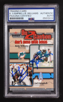 Earl Campbell / Ricky Williams Signed 2002 Fleer Throwbacks On 2 Canton #5 (PSA) at PristineAuction.com