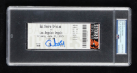 Christian Moore Signed 2025 Debut Game Ticket Stub (PSA | Auto Grade 10) at PristineAuction.com