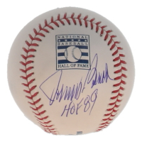 Johnny Bench Signed OML Hall of Fame Logo Baseball Inscribed "HOF 89" (MLB & Fanatics) at PristineAuction.com