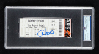 Christian Moore Signed 2025 Debut Game Ticket Stub (PSA | Auto Grade 10) at PristineAuction.com