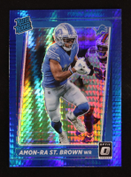 Trevor Lawrence 2021 Donruss Optic Blue Hyper #201 RR RC at PristineAuction.com