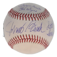 Johnny Bench & Ozzie Smith Signed LE OML Baseball Inscribed "Little General" & "The Wizard" (MLB & Fanatics) at PristineAuction.com