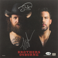 John Osborne & T.J. Osborne Signed Brothers Osborne "Self-Titled" Vinyl Record Album Insert (JSA) at PristineAuction.com