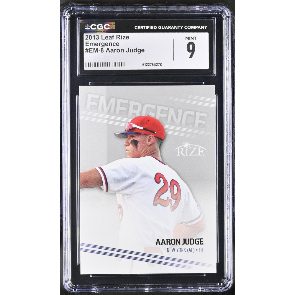 Aaron Judge 2013 Leaf Rize Emergence #EM-8 (CGC 9) at PristineAuction.com