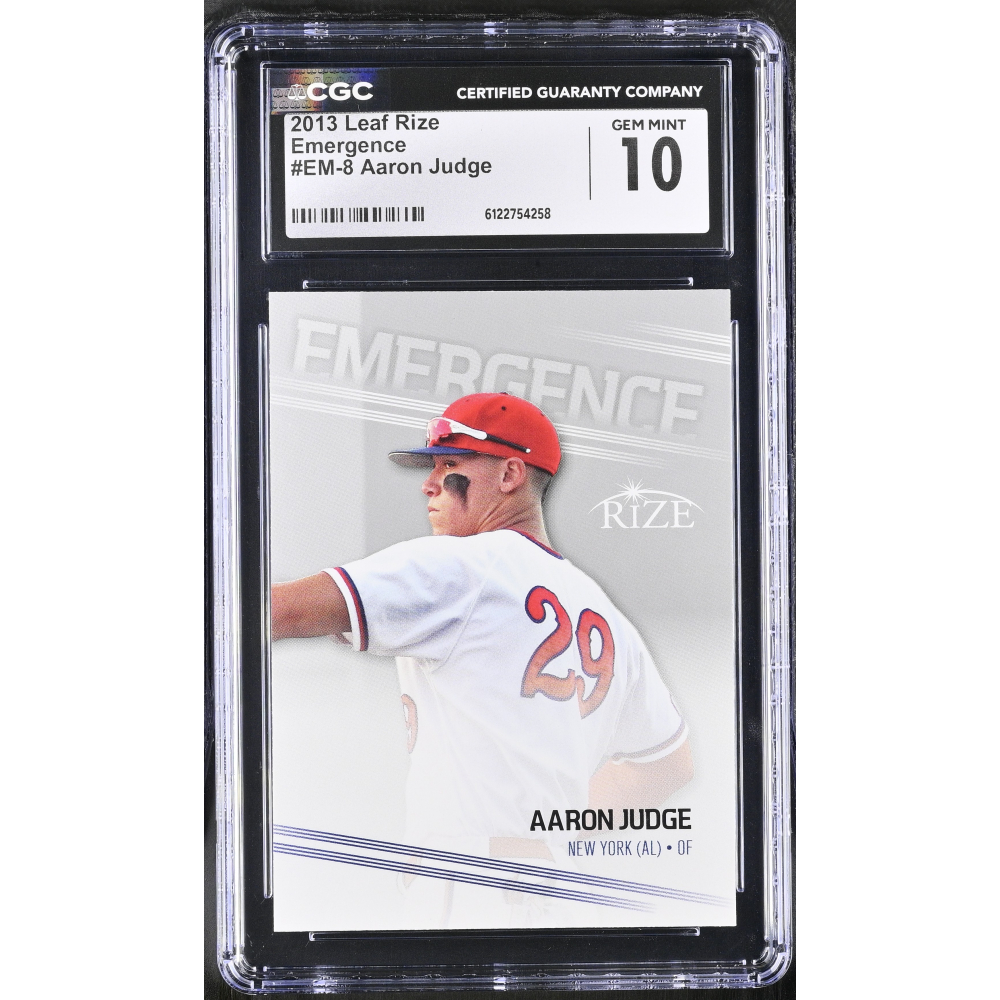 Aaron Judge 2013 Leaf Rize Emergence #EM-8 (CGC 10) at PristineAuction.com