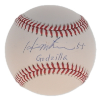 Hideki Matsui Signed OML Baseball Inscribed "Godzilla" (JSA) at PristineAuction.com