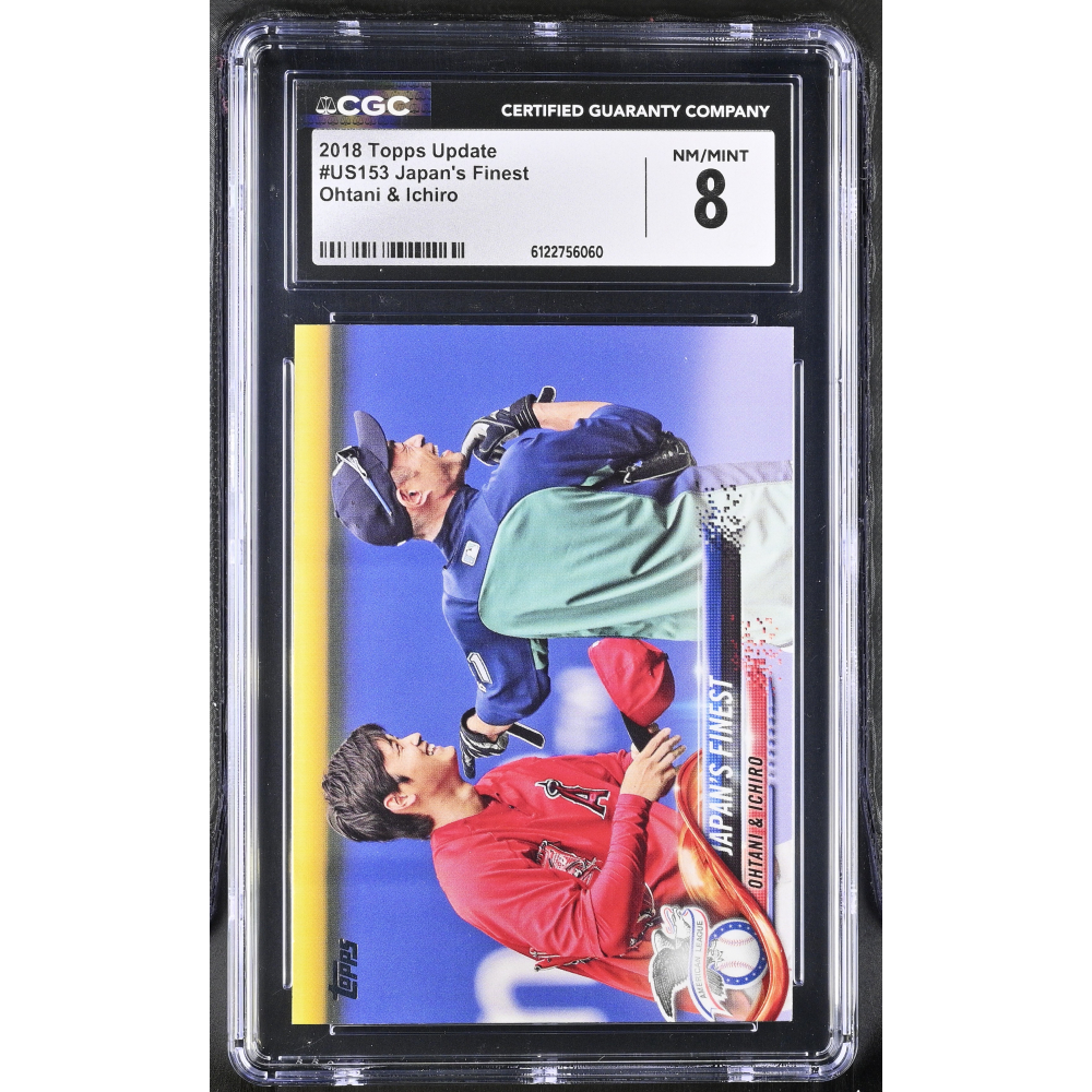 Shohei Ohtani / Ichiro 2018 Topps Update Japan's Finest #US153 (CGC 8) at PristineAuction.com