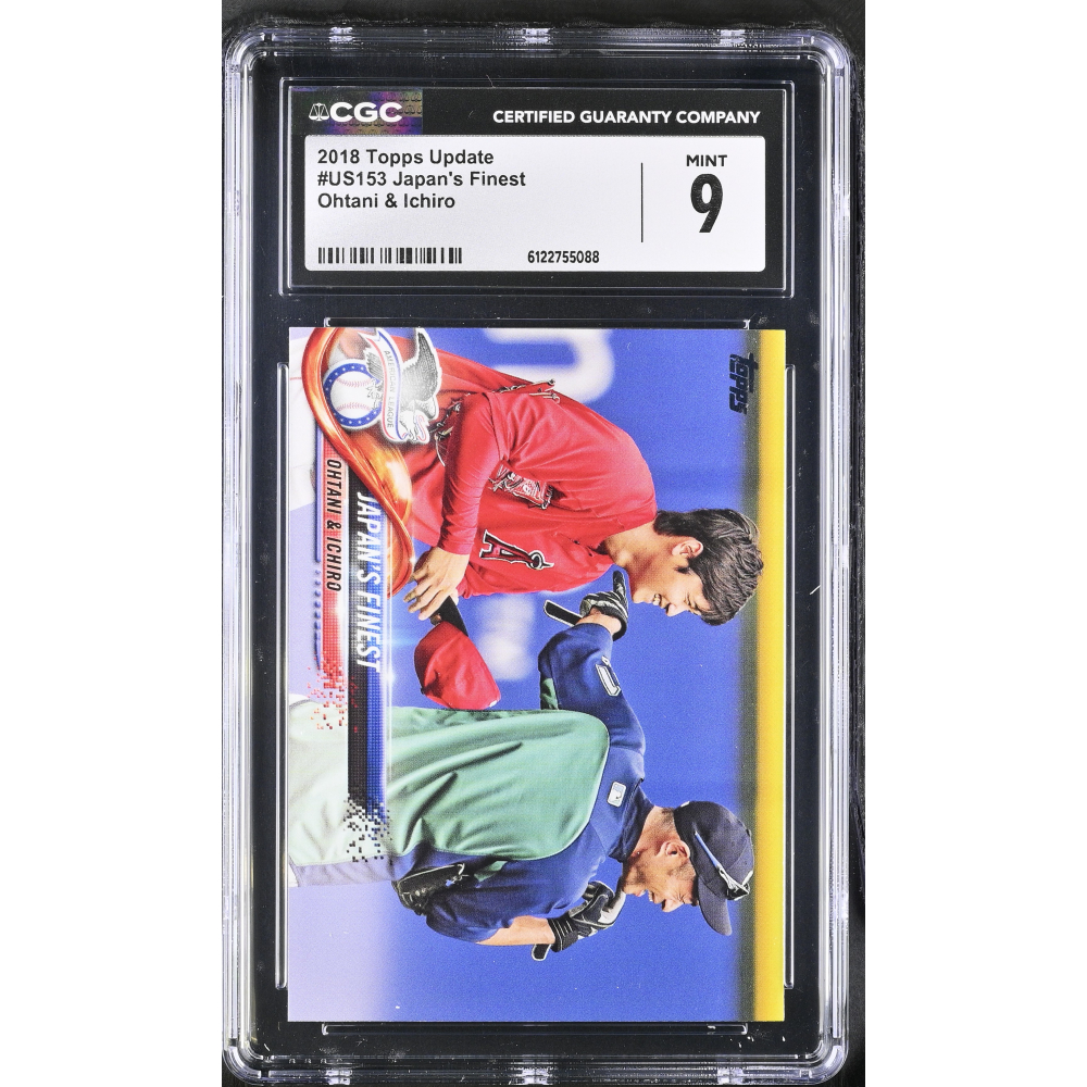 Shohei Ohtani / Ichiro 2018 Topps Update Japan's Finest #US153 (CGC 9) at PristineAuction.com