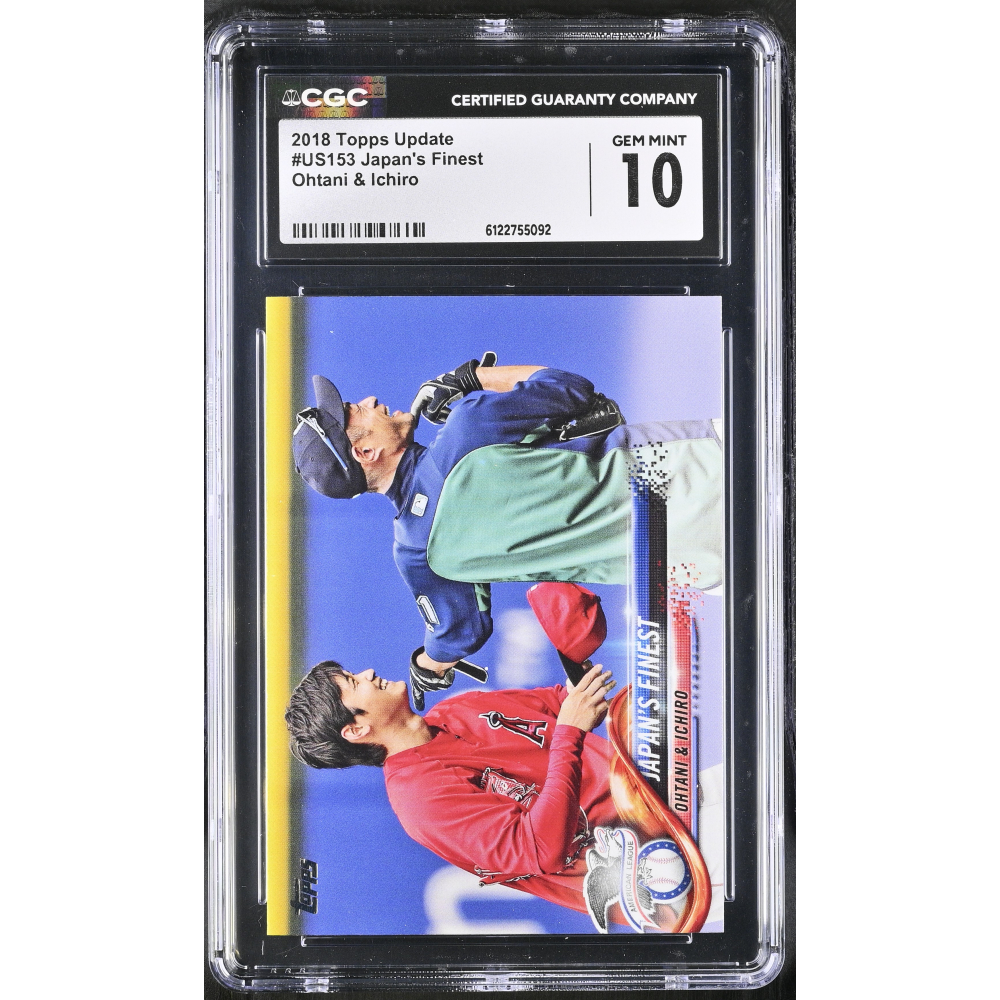 Shohei Ohtani / Ichiro 2018 Topps Update Japan's Finest #US153 (CGC 10) at PristineAuction.com