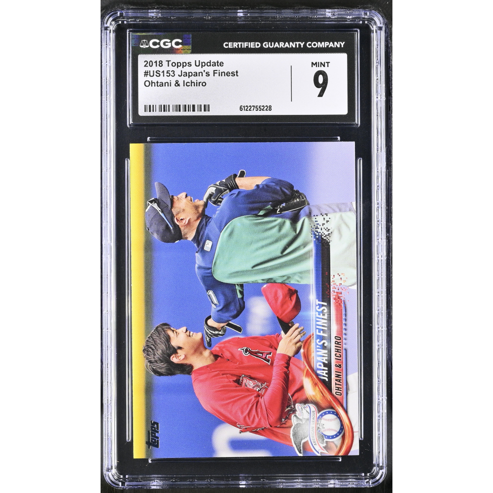 Shohei Ohtani / Ichiro 2018 Topps Update Japan's Finest #US153 (CGC 9) at PristineAuction.com