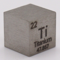 4.506 Grams .995 Fine Titanium Cube at PristineAuction.com
