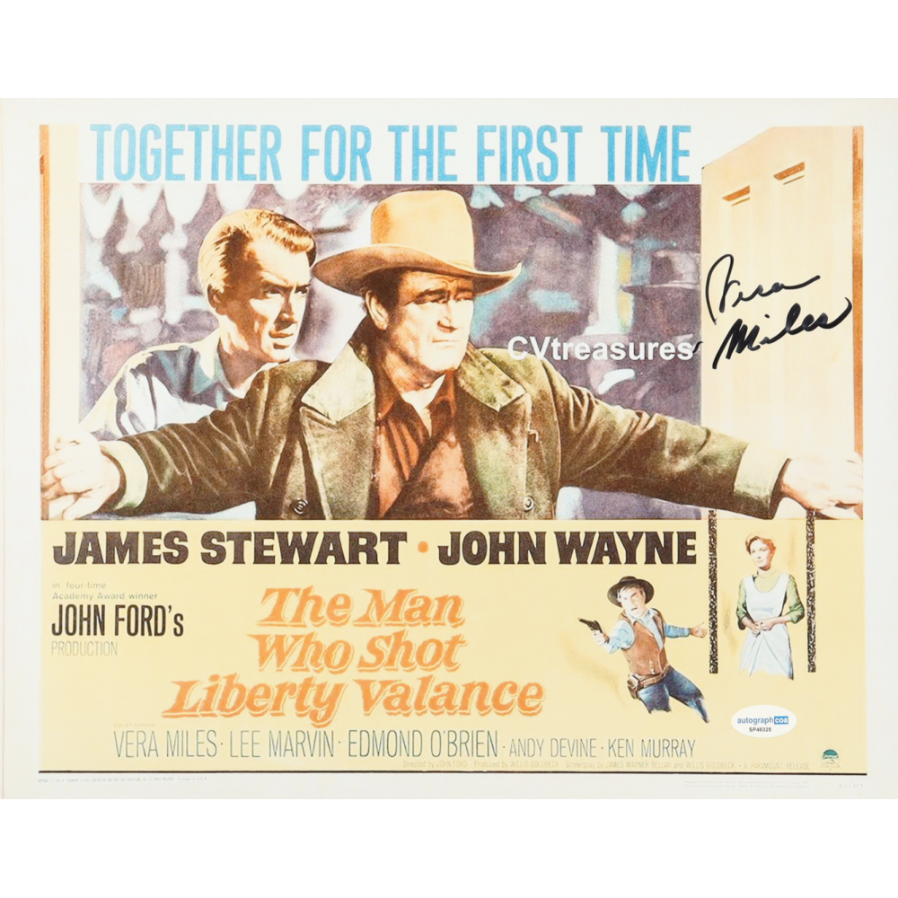 Vera Miles Signed "The Man Who Shot Liberty Valance" 11x14 Movie Poster Photo (ACOA) at PristineAuction.com