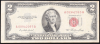 1953 U.S. $2 Legal Tender Note, Red Seal - Fr. 1506 (AA Block) Signed: Priest / Humphreys at PristineAuction.com