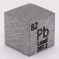 11.34 Grams .9999 Fine Lead Cube at PristineAuction.com