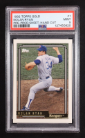 Nolan Ryan 1992 Topps Gold Pre-Production Sheet Hand Cut #1 (PSA 9) at PristineAuction.com