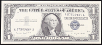 1957-A U.S. $1 Silver Certificate, Blue Seal - Fr. 1620 (AA Block) Signed: Smith / Dillon at PristineAuction.com