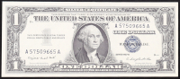 1957-A U.S. $1 Silver Certificate, Blue Seal - Fr. 1620 (AA Block) Signed: Smith / Dillon at PristineAuction.com