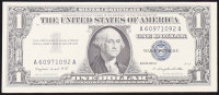 1957-A U.S. $1 Silver Certificate, Blue Seal - Fr. 1620 (AA Block) Signed: Smith / Dillon at PristineAuction.com