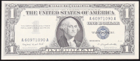 1957-A U.S. $1 Silver Certificate, Blue Seal - Fr. 1620 (AA Block) Signed: Smith / Dillon at PristineAuction.com