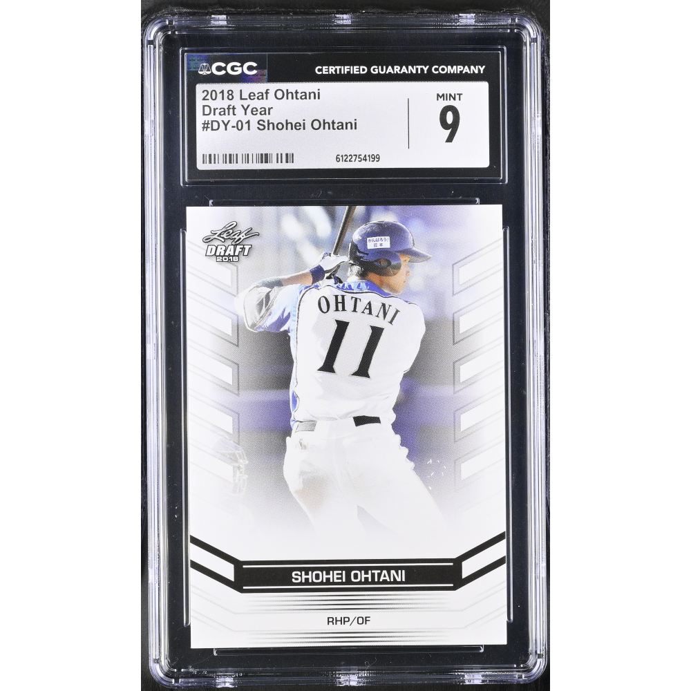 Shohei Ohtani 2018 Leaf Ohtani Draft Year #DY-01 RC (CGC 9) at PristineAuction.com