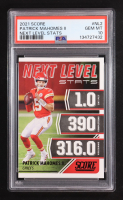 Patrick Mahomes II 2021 Panini Score Next Level Stats #NL2 (PSA 10) at PristineAuction.com