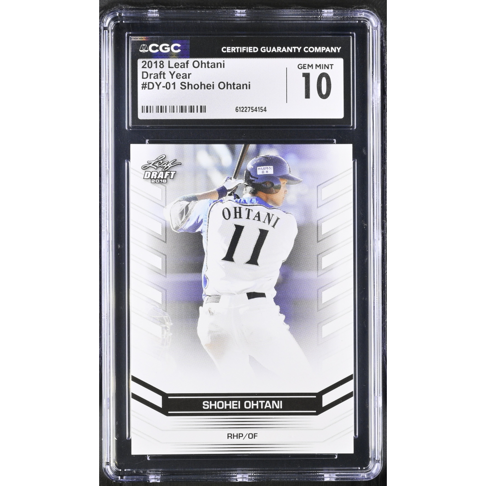 Shohei Ohtani 2018 Leaf Ohtani Draft Year #DY-01 RC (CGC 10) at PristineAuction.com