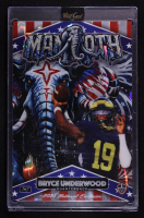 Bryce Underwood 2025 Wild Card Alumination National Exclusive Mammoth Dino-Might American Edition Lava Jumbo #DMMMA08-BU #1/1 at PristineAuction.com