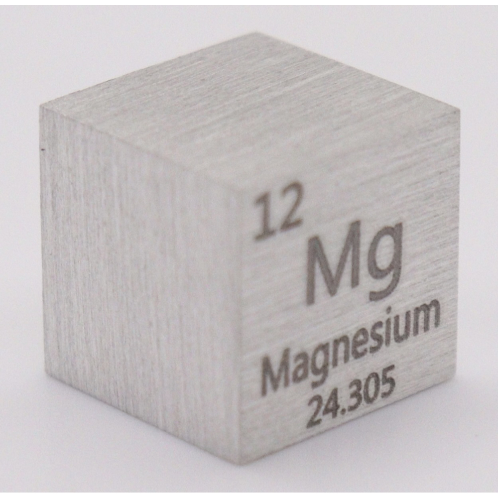 1.74 Grams .999 Fine Magnesium Cube at PristineAuction.com