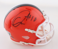 Quinshon Judkins Signed Browns Speed Mini Helmet (Beckett) at PristineAuction.com
