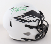 Jalen Reagor Signed Eagles Full-Size Lunar Eclipse Alternate Speed Helmet Inscribed "Fly Eagles Fly" (Beckett) at PristineAuction.com