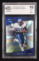 Barry Sanders 2000 Donruss Quantum Leaf #100 (BCCG 10) at PristineAuction.com