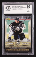 Sidney Crosby 2005-06 Upper Deck Phenomenal Beginnings #12 RC (BCCG 10) at PristineAuction.com