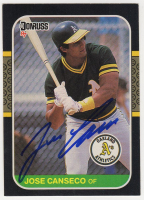 Jose Canseco Signed 1987 Donruss #97 (Schwartz) at PristineAuction.com