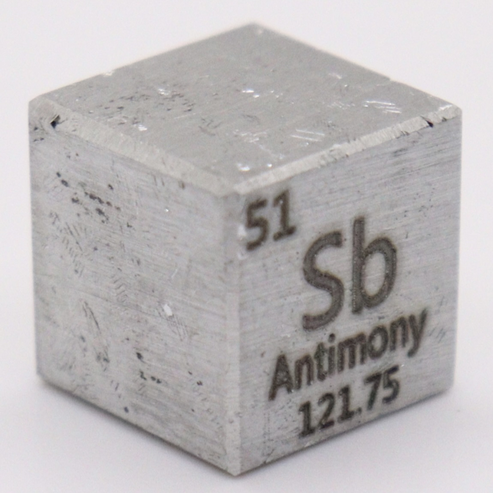 6.697 Grams .999 Fine Antimony Cube at PristineAuction.com